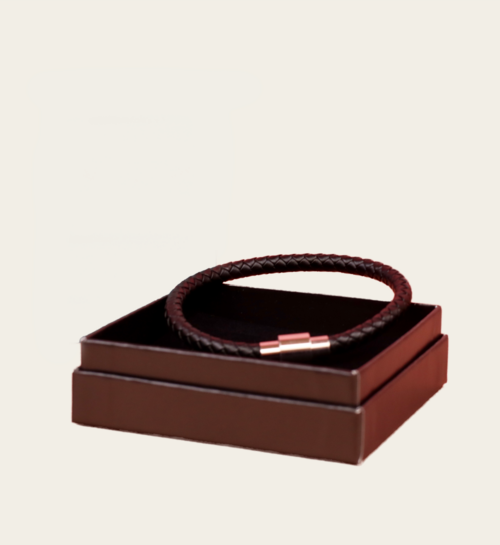Uchu Leren Armband Warrior Zwart 