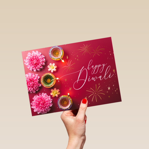 Happy Divali bloemen