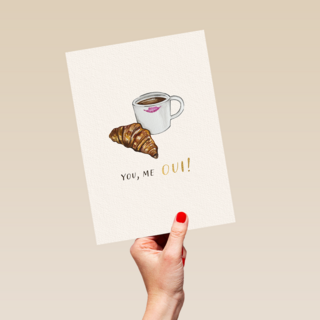 Valentine You Me Oui croissant