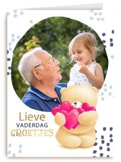 vaderdag fotokaart forever friends lieve vaderdag groetjes