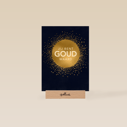vaderdag kaart stijlvol jij bent goud waard