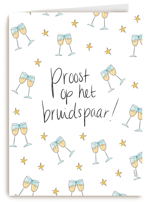 Proost Bruidspaar Champagne Matia Studio