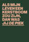Jij bent de piek in mijn kerstboom