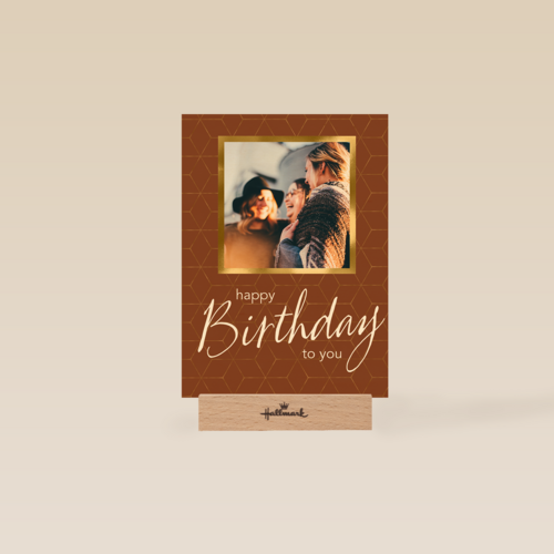 Verjaardag kaart foto stijlvol happy birthday to you