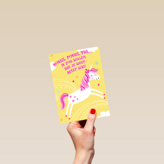 Beterschapskaart unicorn hokus pokus pas