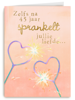 Zelfs na 45 jaar sprankelt de liefde