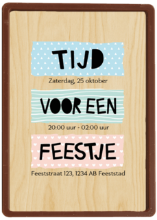 uitnodiging voor een feestje