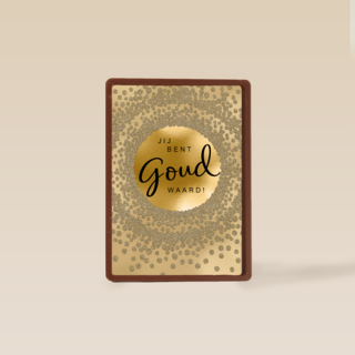 Moederdag kaart stijlvol jij bent goud waard