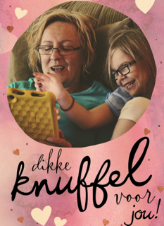 zomaar fotokaart een dikke knuffel voor jou