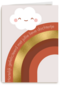Regenboog met een lachend wolkje