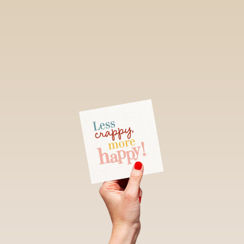 Sterktekaart less crappy more happy