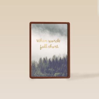 Sterktekaart When words fall short