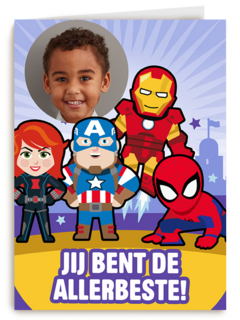 Marvel kaart jij bent de allerbeste