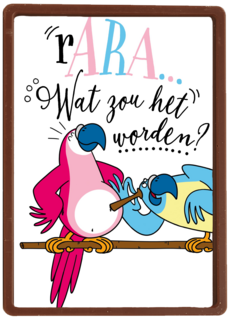 zwangerschapskaart rara wat zou het worden