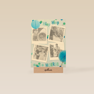 4 fotos slingers blauw