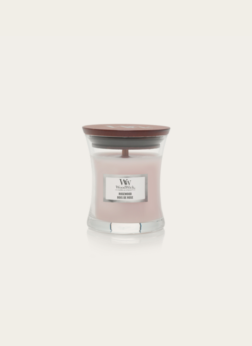 Woodwick Geurkaars Mini Rosewood | Woodwick Cadeau Woonaccessoires |