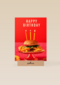 Happy Birthday hamburger