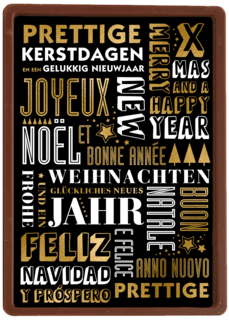 Kerstkaart zakelijk meerdere talen