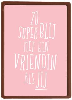 Valentijnskaart vriendschap zo superblij met een vriendin als jij