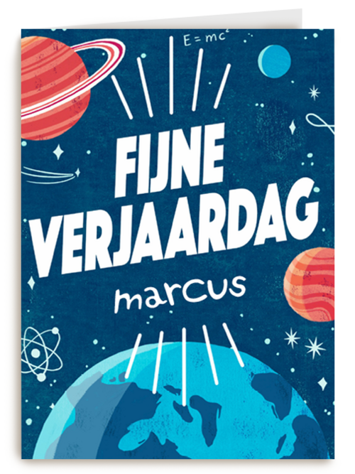 een verjaardag uit de ruimte