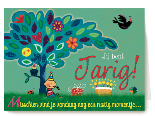 smile kaart jij bent jarig