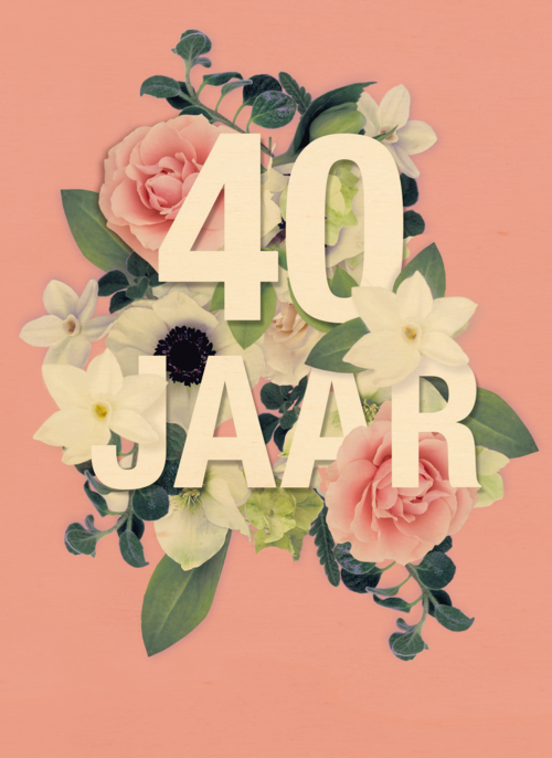 Houten Kaart Huwelijksjubileum | Houten Kaart Hallmark | Huwelijksjubileum | Boeket Voor Veertig Jaar