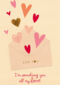 Valentijnskaart Romantisch hartjes for you