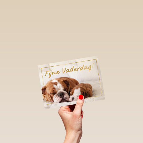 Fijne vaderdag slapende honden