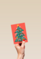 Kerstkaart hip Merry Christmas with love