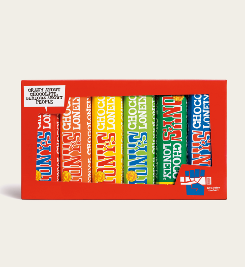 Tony Chocolonely Regenboog-proeverijtje