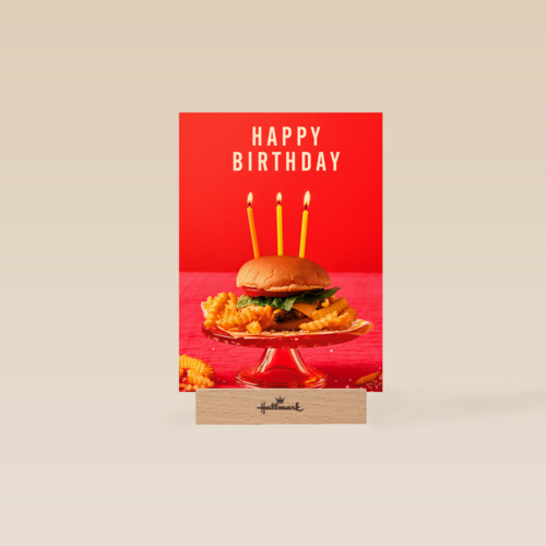 Happy Birthday hamburger