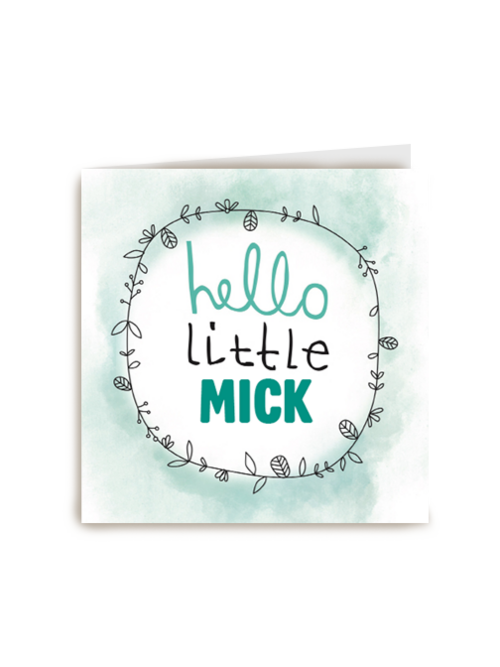 botanical hello little boy