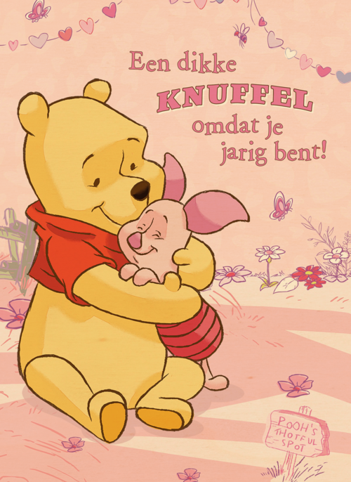 winnie en knorretje knuffelen
