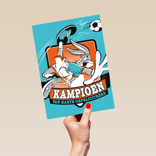 kampioen van harte gefeliciteerd met bugs bunny