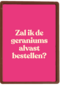 verjaardag kaart andc zal ik de geraniums alvast bestellen
