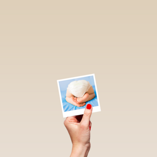 Polaroidkaart baby zoon