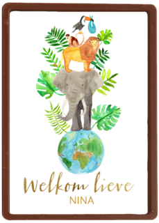 geboorte wereld met dieren