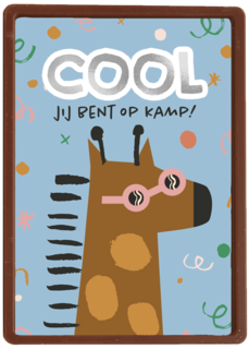 Giraf op kamp