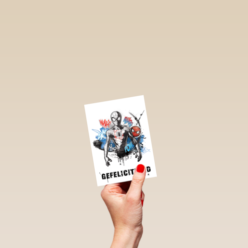 Spiderman felicitatiekaart