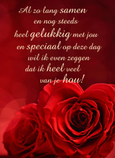 Valentijnskaart al zo lang samen