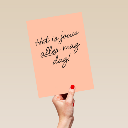 Verjaardagskaart hip Het is jouw alles mag dag