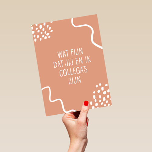 Bedankt kaart thuiswerken wat fijn dat jij en ik collegas zijn