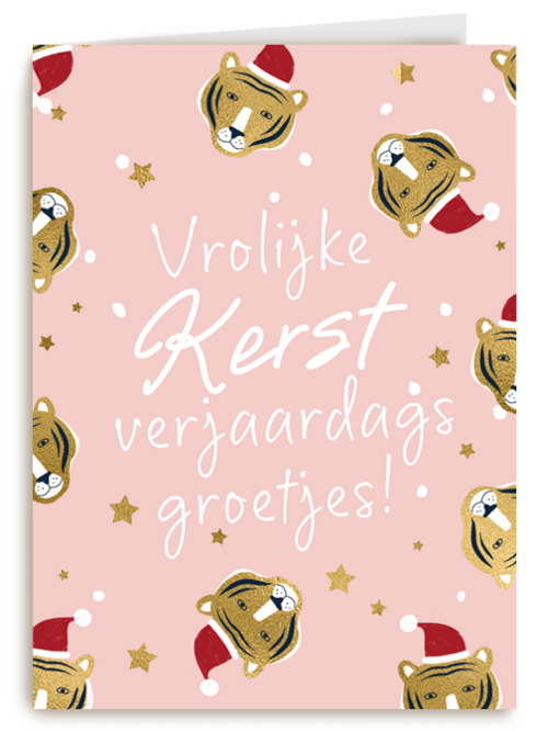 Vrolijke Kerst verjaardags groetjes