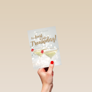huwelijksjubileum een toost op jullie trouwdag