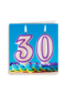 verjaardag kaart 30 kaarsjes
