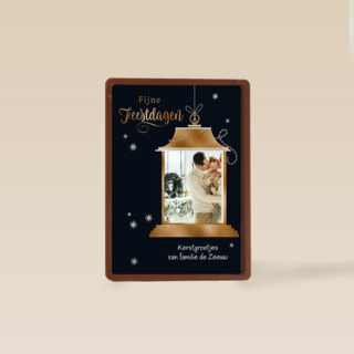 Kerst Fotokaart Lantaarn