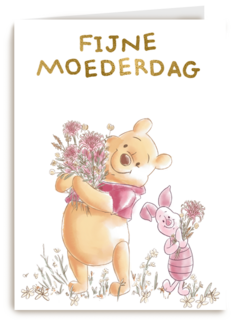 moederdag kaart winnie the pooh fijne moederdag