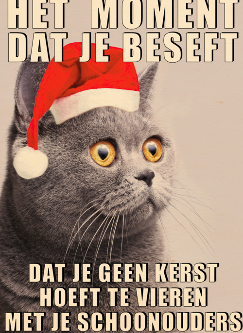 Houten kaart Kerst | Hallmark | Houten kaart Kerst | Hallmark | Kerstkaart Grappig Geen kerst met je schoonouders