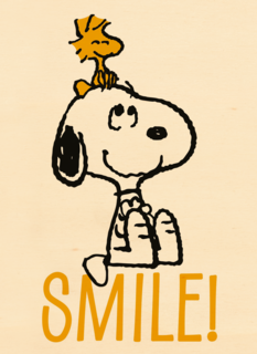Verjaardagskaart Snoopy smile