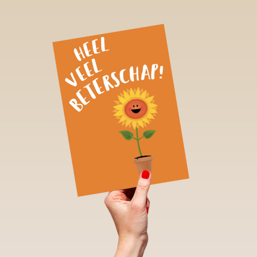 heel veel beterschap zingt de zonnebloem